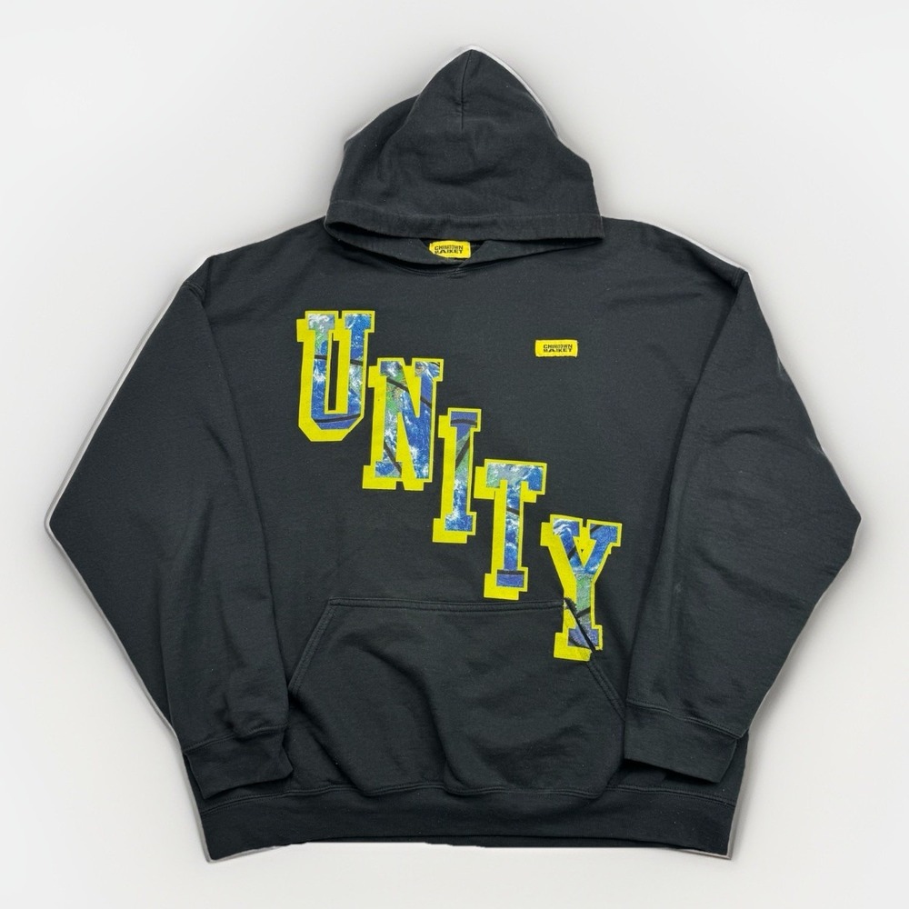 Market Unity Earth Weather Streetwear Pullover Hoodie Sweatshirt - Men X-Large